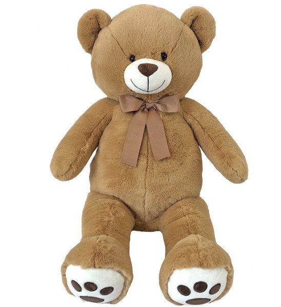 Toy Markt Λούτρινο Μεγάλο Αρκούδι Μπεζ-Καφέ 80εκ.ToyMarkt 79-496 (Χρώμα: Καφέ) - Toy Markt - 79-496